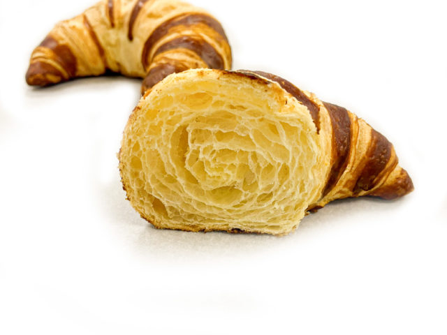 pretzel croissant cut