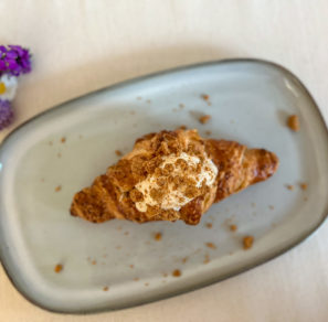 Croissant filled with Biscoff® spread Gourmand Pastries lifestyle