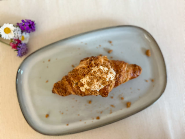 Croissant filled with Biscoff® spread Gourmand Pastries lifestyle