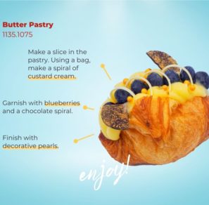 Gourmand Pastries viennoiserie recept Decorated Butter Pastry